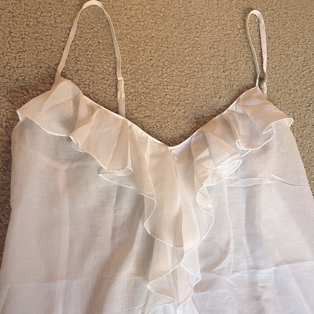 White Semi-Sheer Tank - Picture 1 of 2